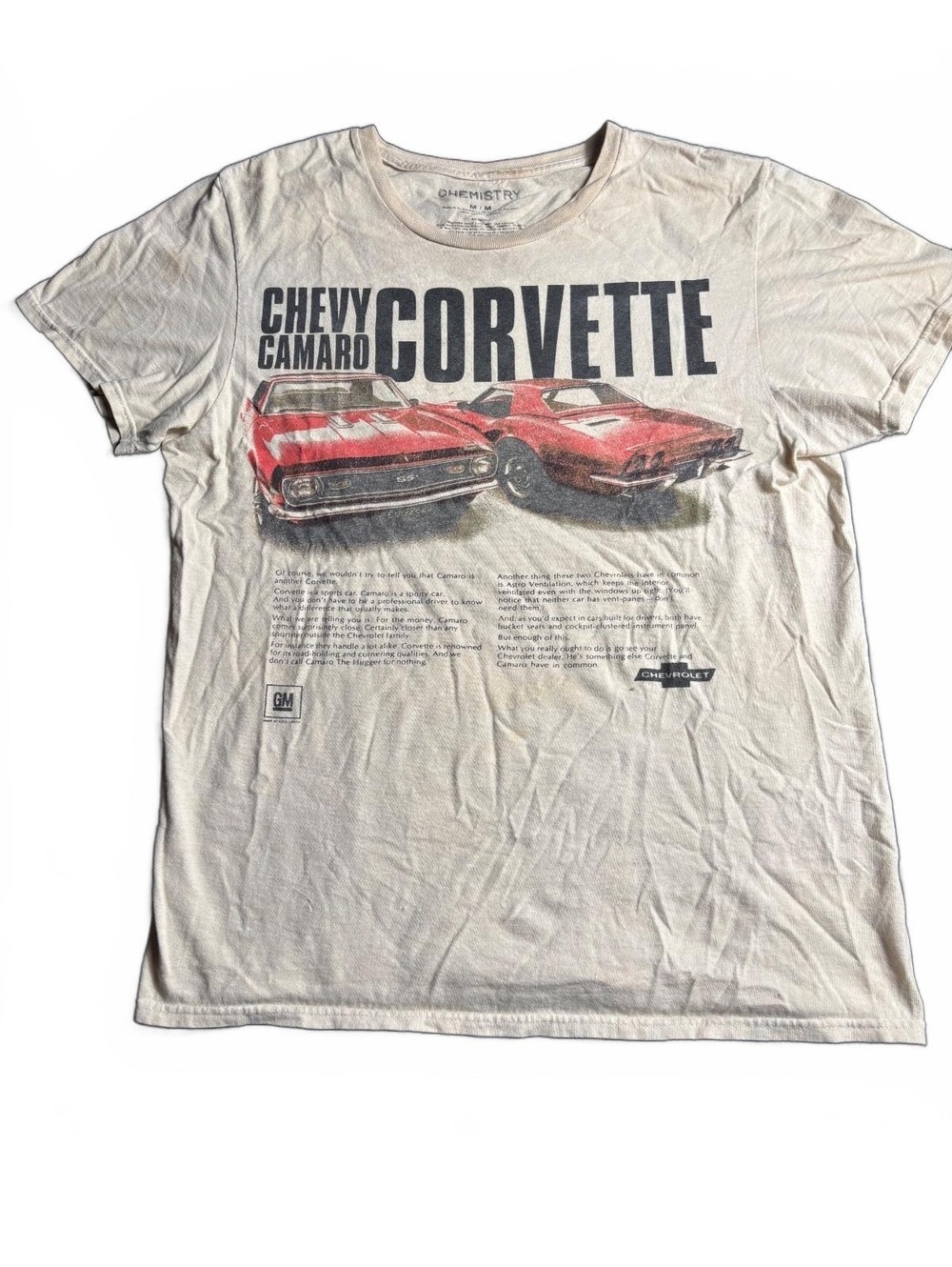 Chemistry Vintage Chevy Camaro Corvette Graphic T-Shirt